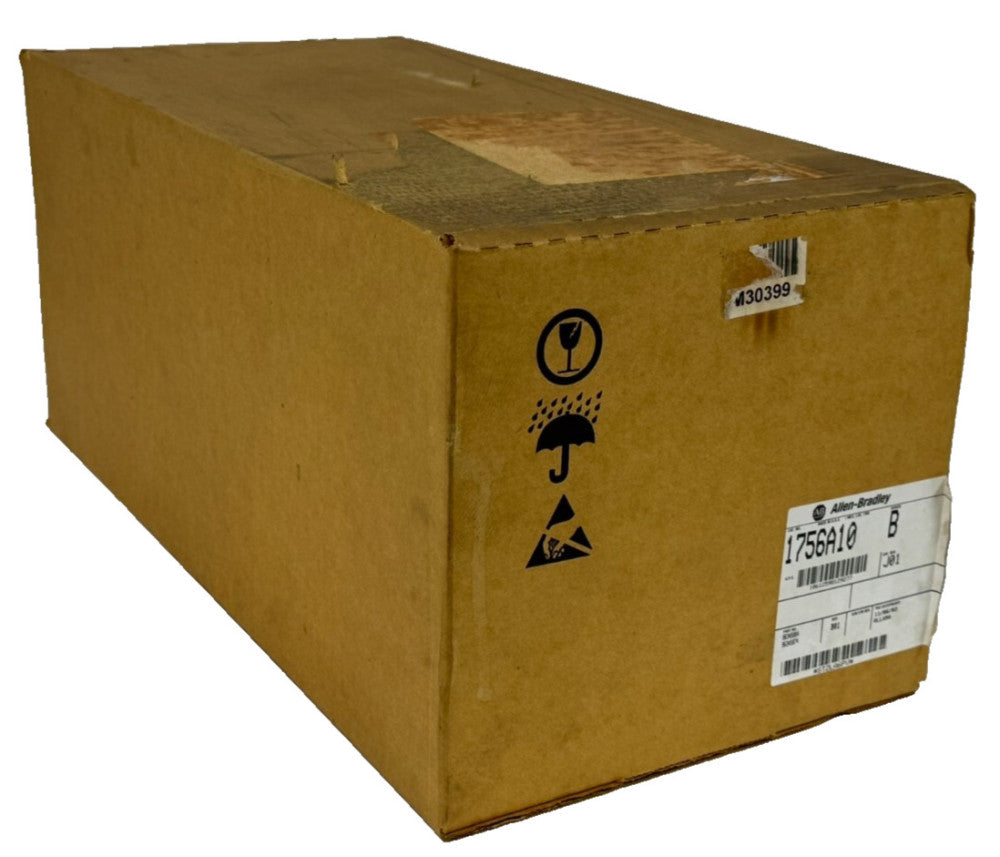 NEW ALLEN BRADLEY 1756-A10 SLOT RACK 10-SLOT SER. B 1756A10