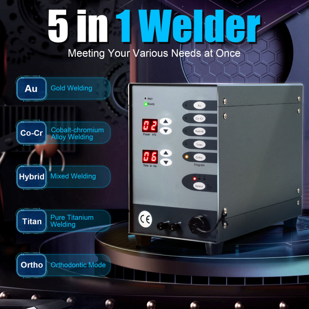 Automatic Pulse Argon Arc CNC Spot Welder Jewelry Dental Welding Machine 110V US