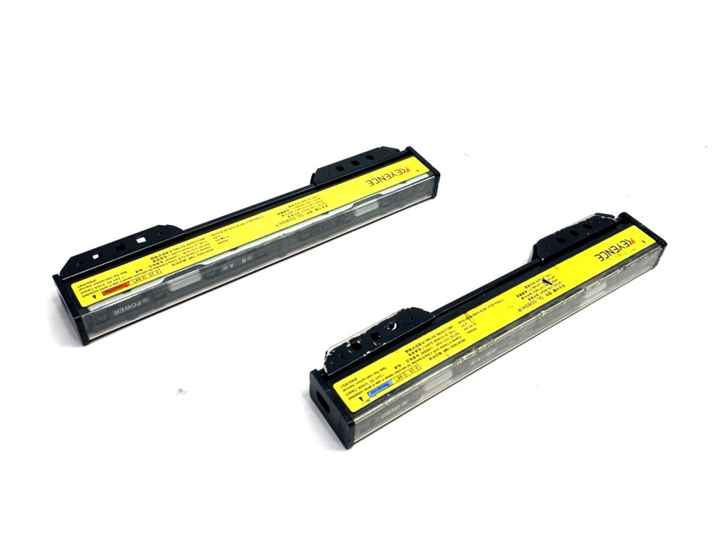 Keyence GL-S08SH Safety Light Curtain Set, 8 Beam Axes, GL-S08SH-T & GL-S08SH-R
