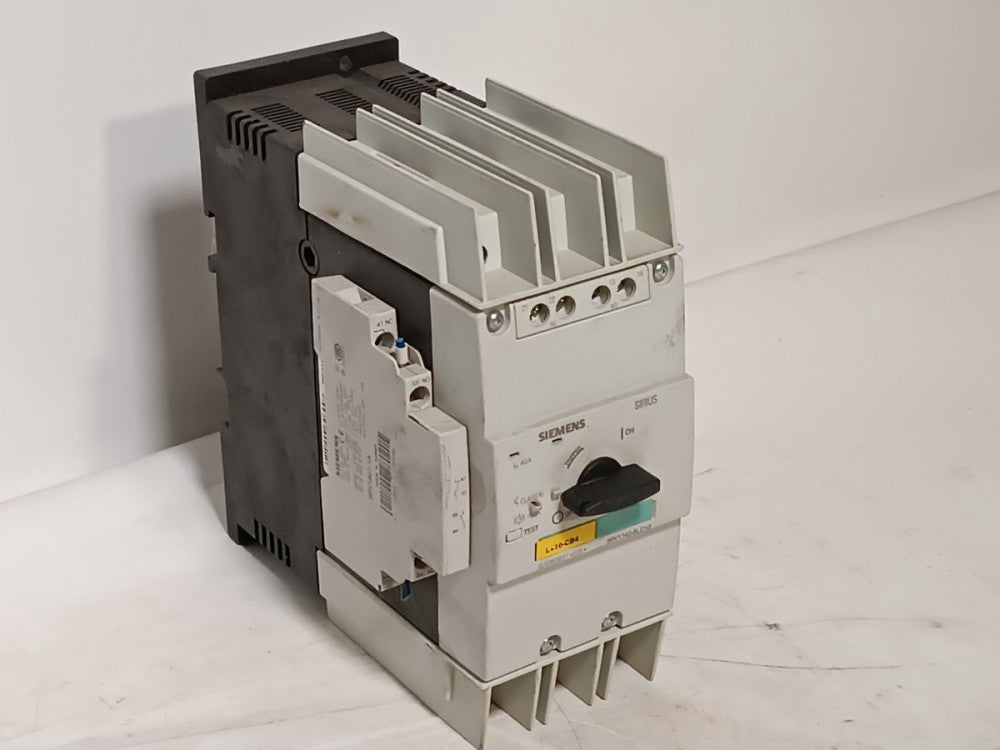 Siemens 3RV1742-5LD10 SIRIUS motor circuit breaker 125A 3P 690V w/3RV1901-1A