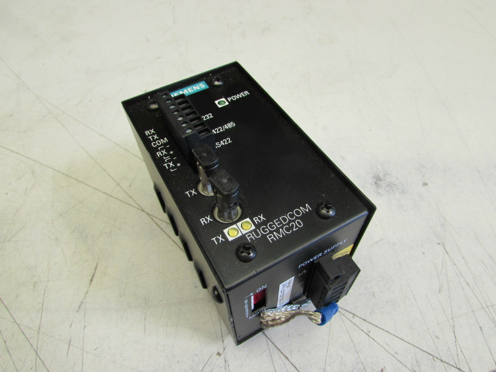 SIEMENS RUGGEDCOM RMC20 MEDIA CONVERTER 6GK60020AC010AA1 XLNT USED TAKEOUT !!M/O
