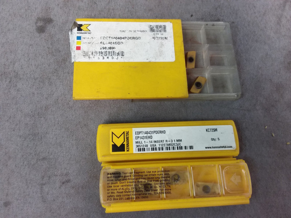 Kennametal Mill Milling Carbide Insert EDPT KC725M - 15 pieces
