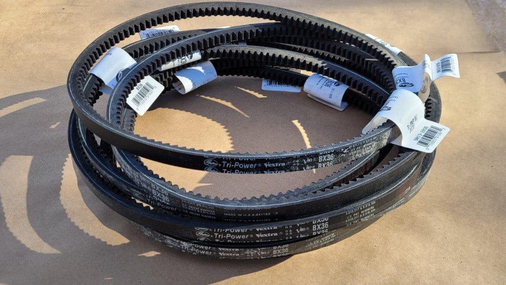 Lot of 8 Gates BX36 Tri-Power Vextra V Belts 39" Outside Length