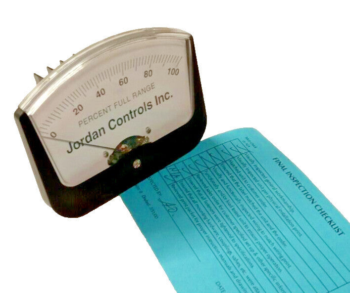 NEW JORDAN CONTROLS MT-6310-0100  0-100% FULL RANGE PANEL METER 120 VAC
