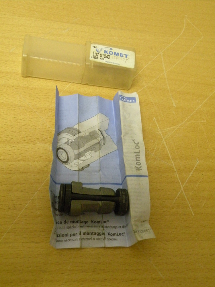 Komet KomLoc HSK-40 Flange Adapter L07 01040 NEW