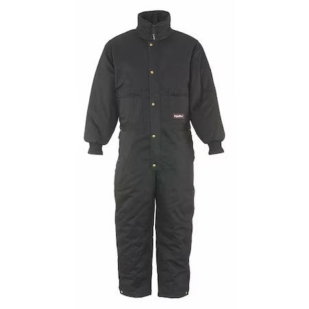 Refrigiwear 0640Rblkxlg Coverall Comfortguard Coverall Black Xl, Xl, Cotton,