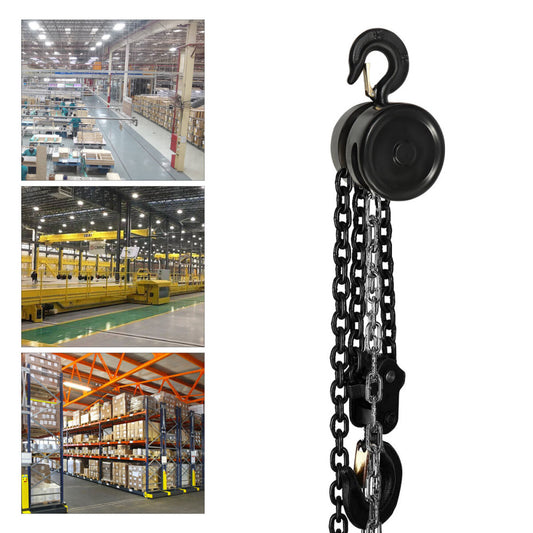 4409LBS /2 Ton Manual Hand Lift Hoist Steel Chain Block Hoist Hand Chain Hoist