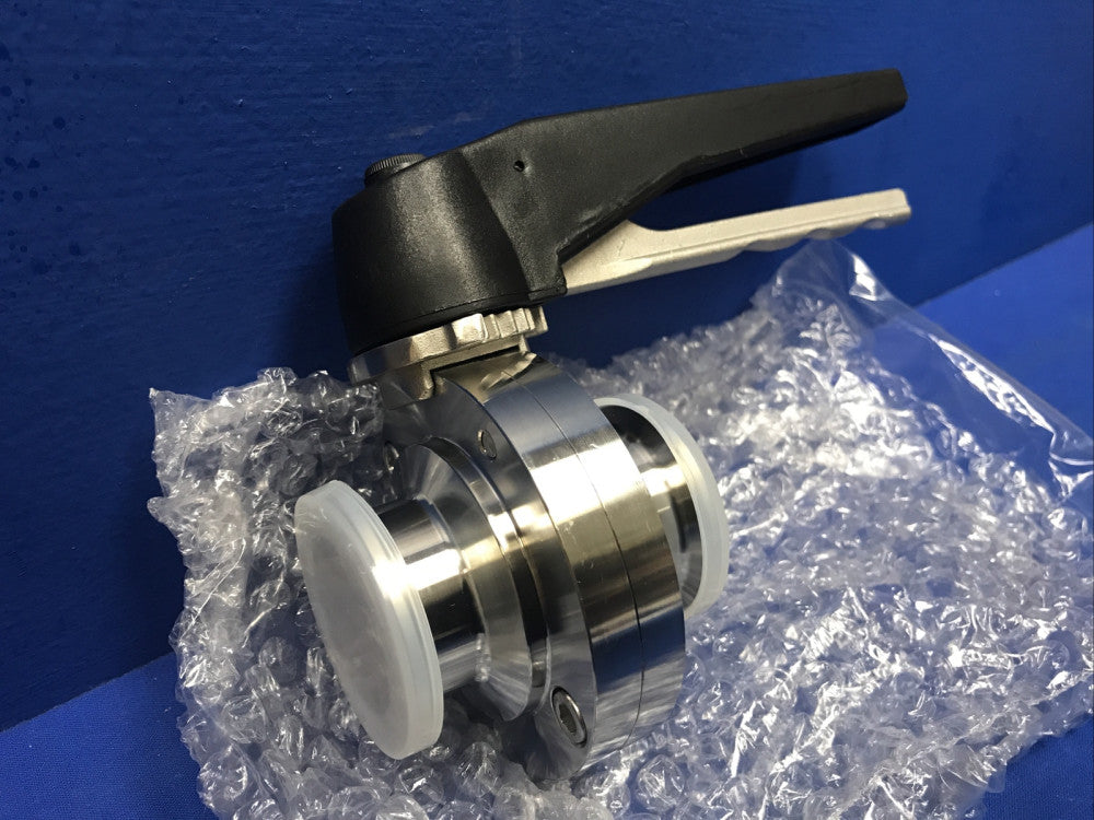 1-1/2" Stainless Steel Butterfly Valve w/ Multi-Position Trigger Handle