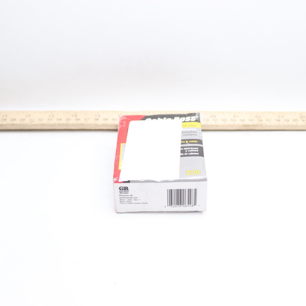 (200-Pk) Gardner Bender Cable Boss Staple CAT 6 White 3/8" MPS-2100