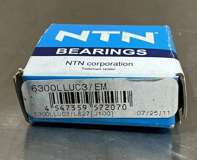 NTN 6300LLUC3/L627 Radial Bearing, Double Seal, 10Mm Bore, NOS Surplus