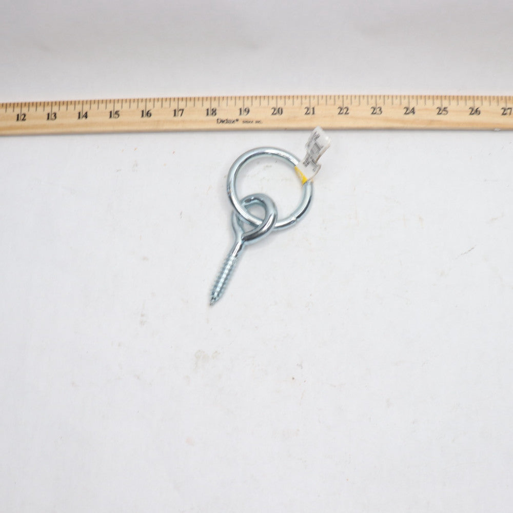 National Hardware Rings w/ Screw Eyes Alloy Steel 3/8" x 3-1/2"