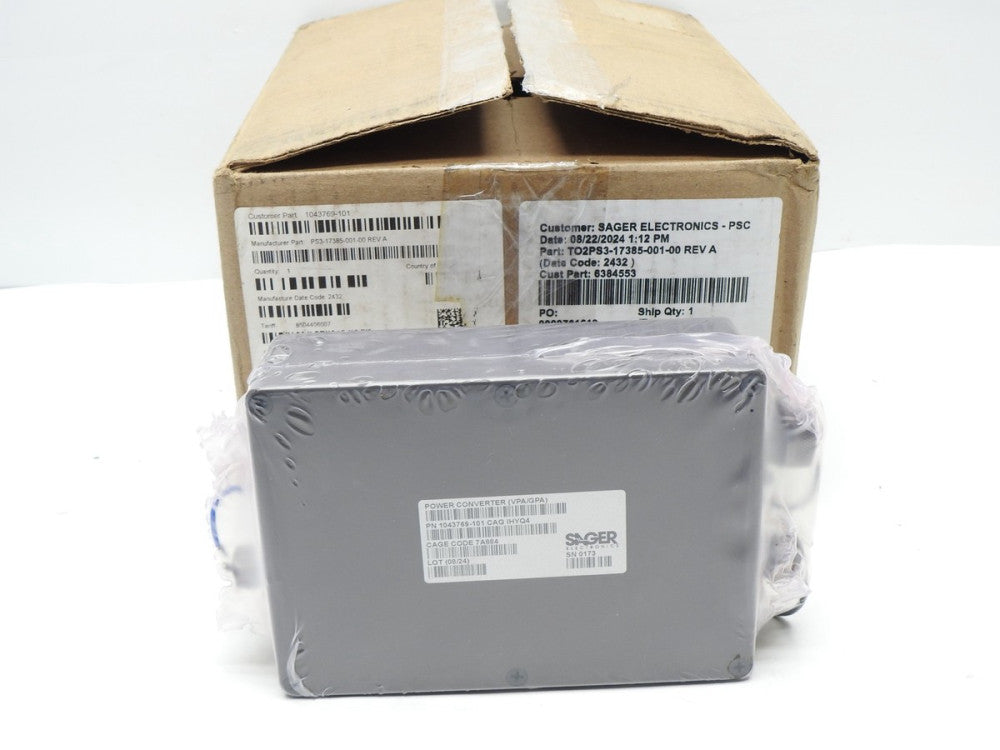 Sager Electronics Power Converter (VPA/GPA) 1043769-101 TRACO Electronic