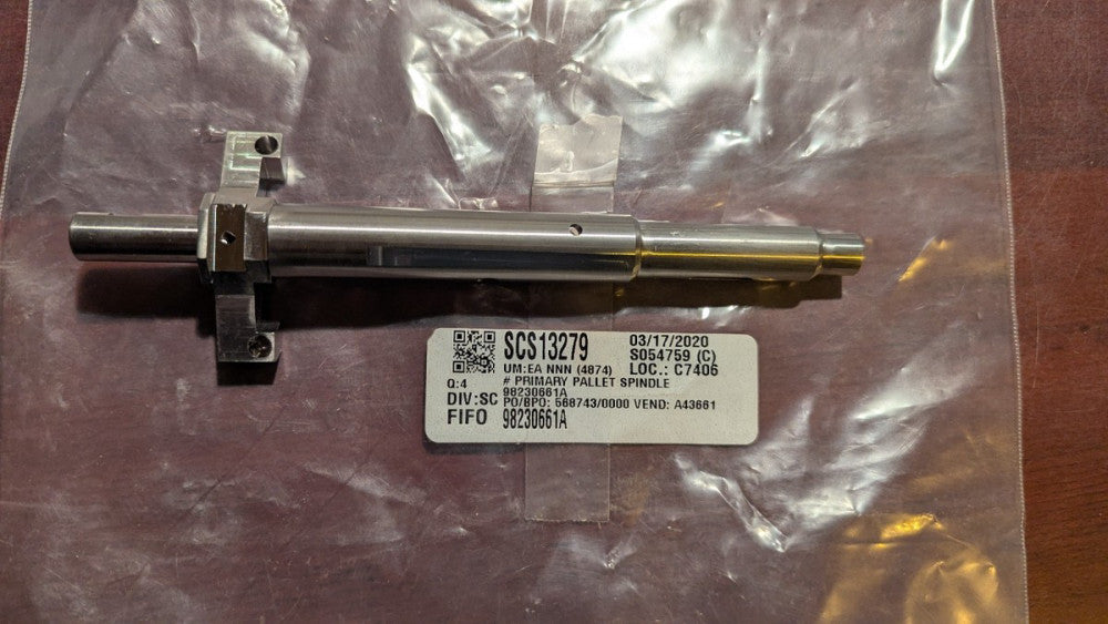 (1) Primary Pallet Spindle