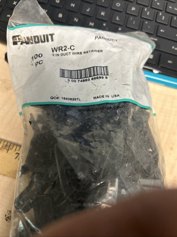 Panduit WR2-C Bag of 100 Type G Wiring Duct Wire Retainers 1213