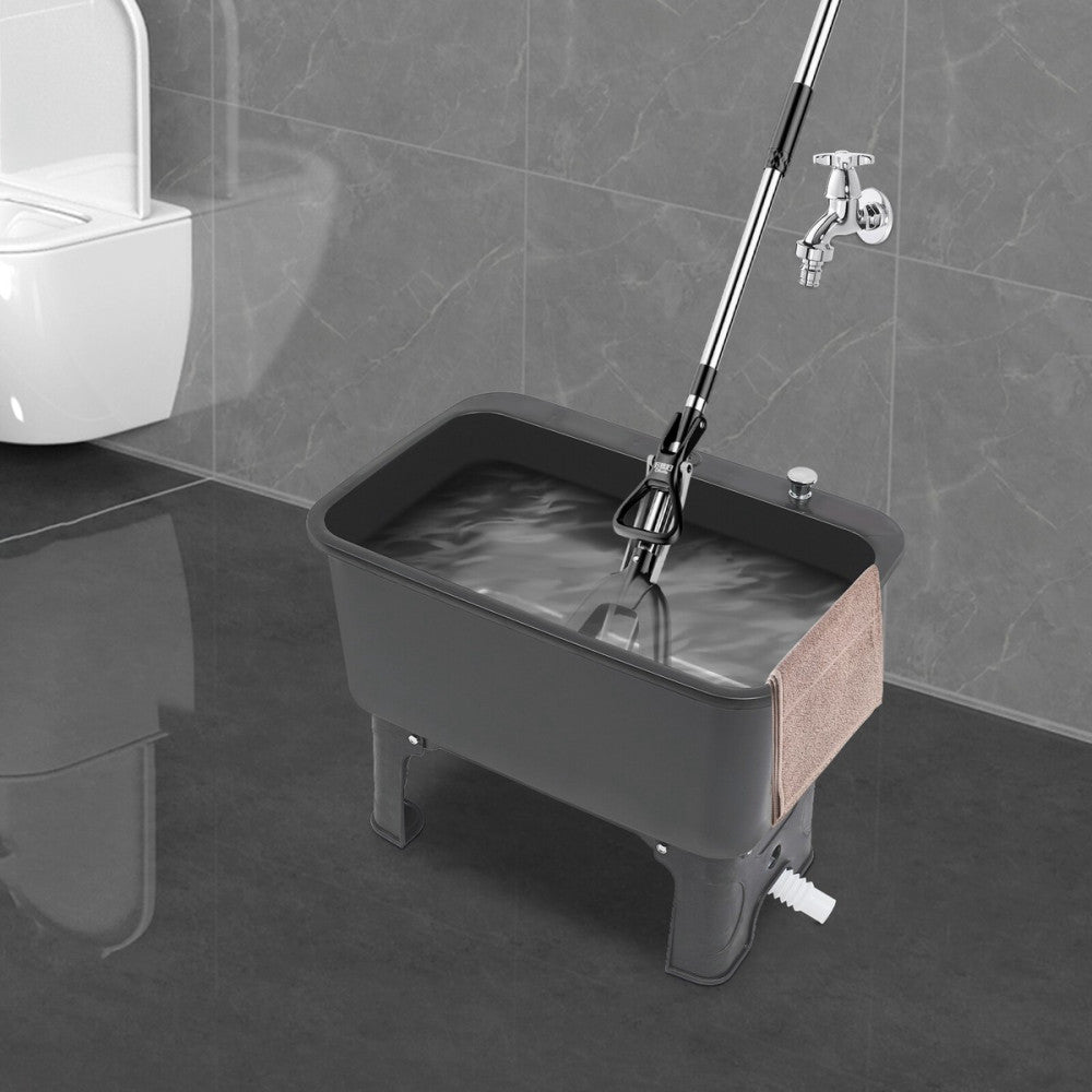 Portable Floor Mop Sink, Large Capacity Mop Bucket Freestanding Utility Mop Sink