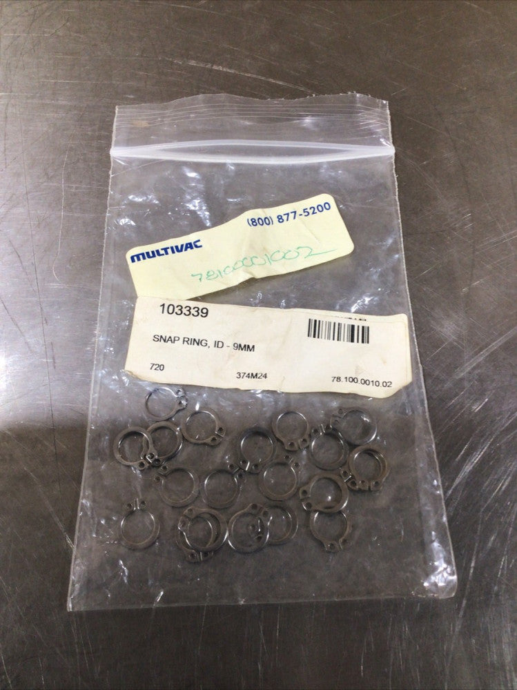 Multivac Part 103339 Snap Ring NOS Surplus