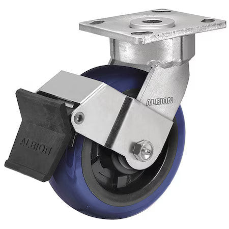 Albion 18Eg05229sfbe 5" X 2" Non-Marking Polyurethane Premium Swivel Caster,