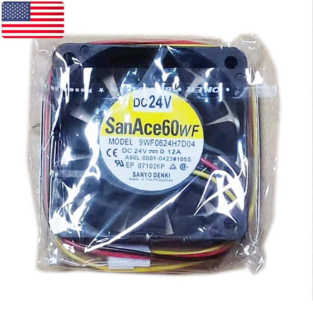 One New SANYO DENKI 9WF0624H7D04 A90L-0001-0423#105S Cooling Fan - US Stock
