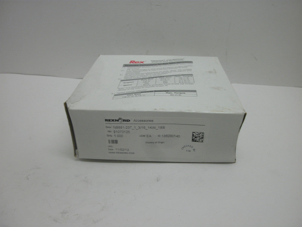 REX NS881-23T_1_3/16_1KW_1SS 614-43-4 SPLIT SPROCKET NEW IN BOX