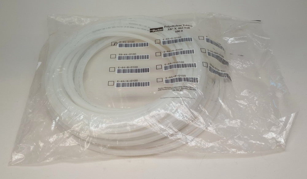 Parker E-64-0100-100FT Tubing Polyethylene 1/4 ID X 3/8" OD X 100FT Length