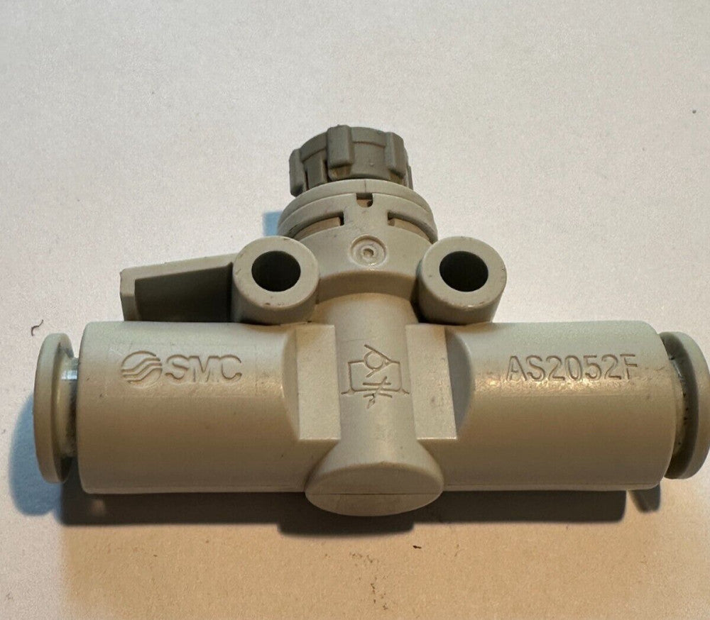 SMC AS2052F-08 In Line Flow Control 8mm 5/16" Tubing Spore - New Fast Ship