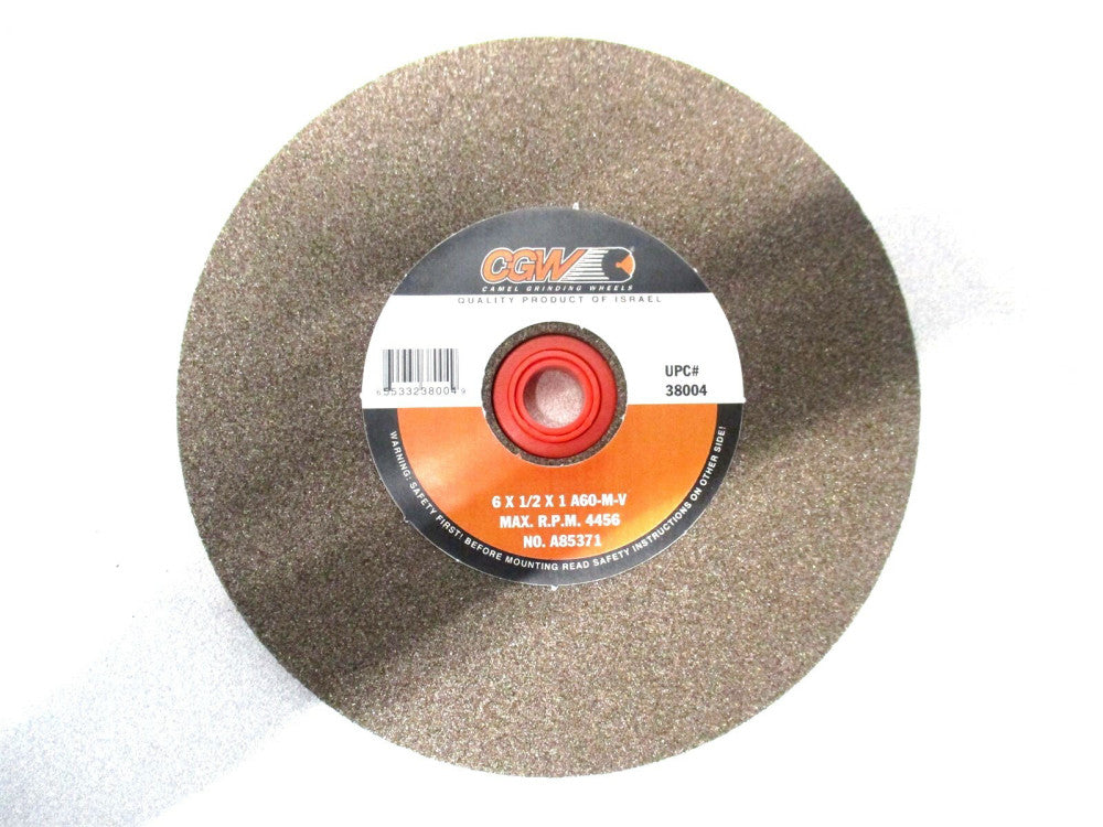 CGW (38004) 6 x 1/2 x 1 60 Grit 4456 RPM Aluminum Oxide Bench Grinding Wheel