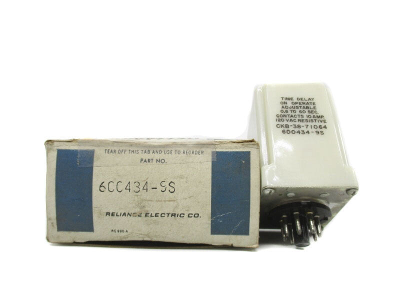 RELIANCE ELECTRIC 600434-9S 120VAC 0.6-60S NSMP