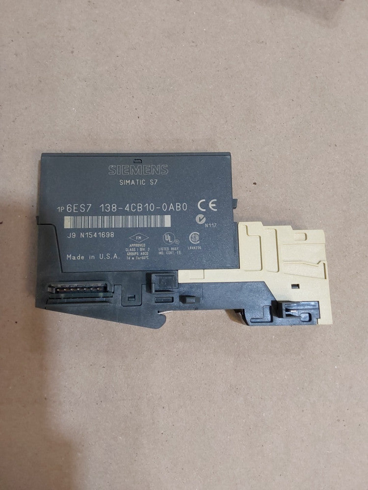 SIEMENS 6ES7 138-4CB10-0AB0 POWER MODULE W/ 6ES7 193-4CE00-0AA0 TERMINAL 