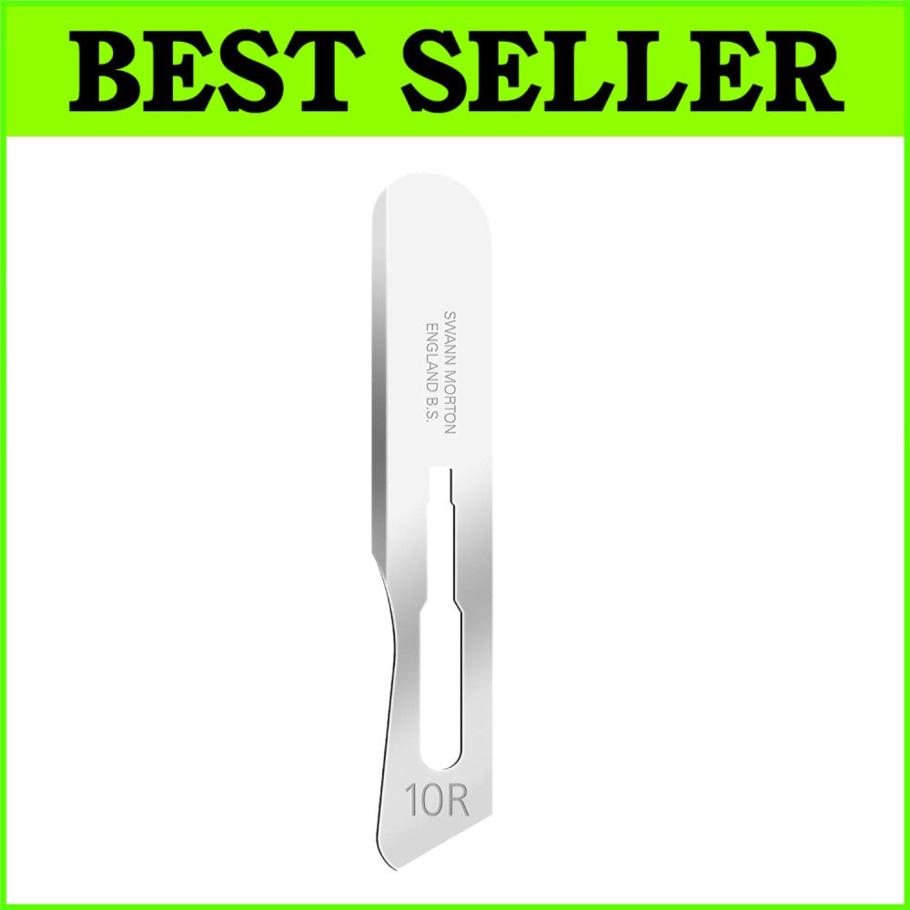 Sterile Dermaplaning Scalpel Blades - 100 Pack of No. 10R Stainless Steel Tools