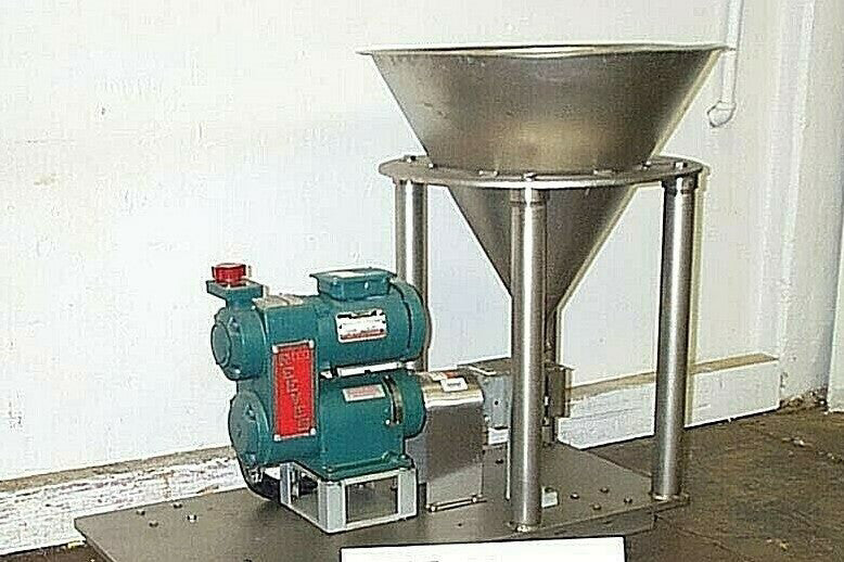 CREPACO RORTF POSITIVE DISPLACEMENT ROTARY PUMP w/ Vari-Drive & S/S FEED HOPPER