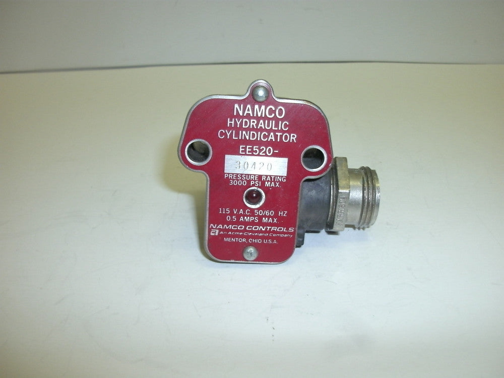 NAMCO EE520-30420 HYDRAULIC CYLINDICATOR 3000 PSI MAX 115 V.A.C. 0.5A 50/60 HZ