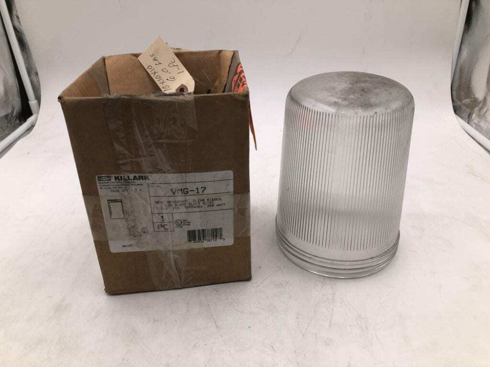 Killark UMG-17 5-1/2" Heat Resistant Clear Glass Globe 250W NIB