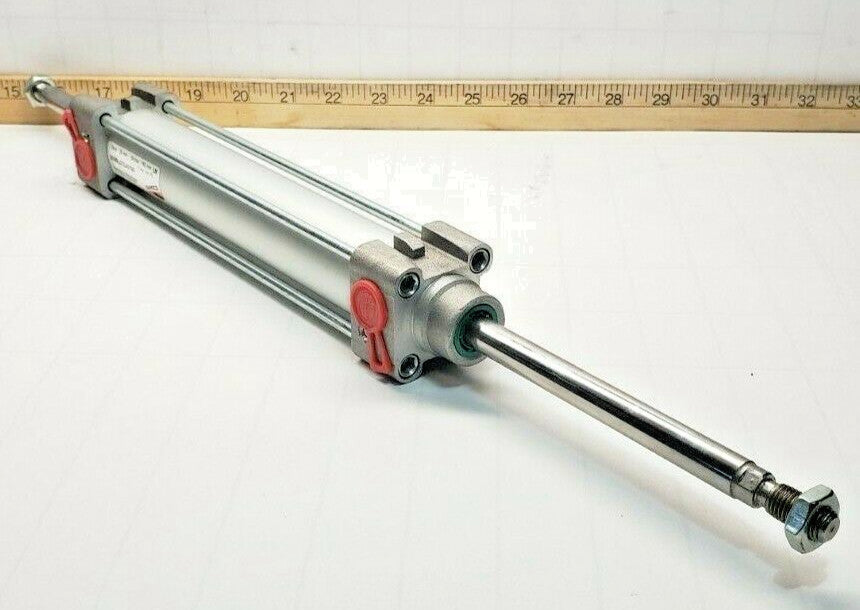New Camozzi Through Rod Pneumatic Cylinder 32 MM X 160 MM 145 PSI  60M6L032A0160
