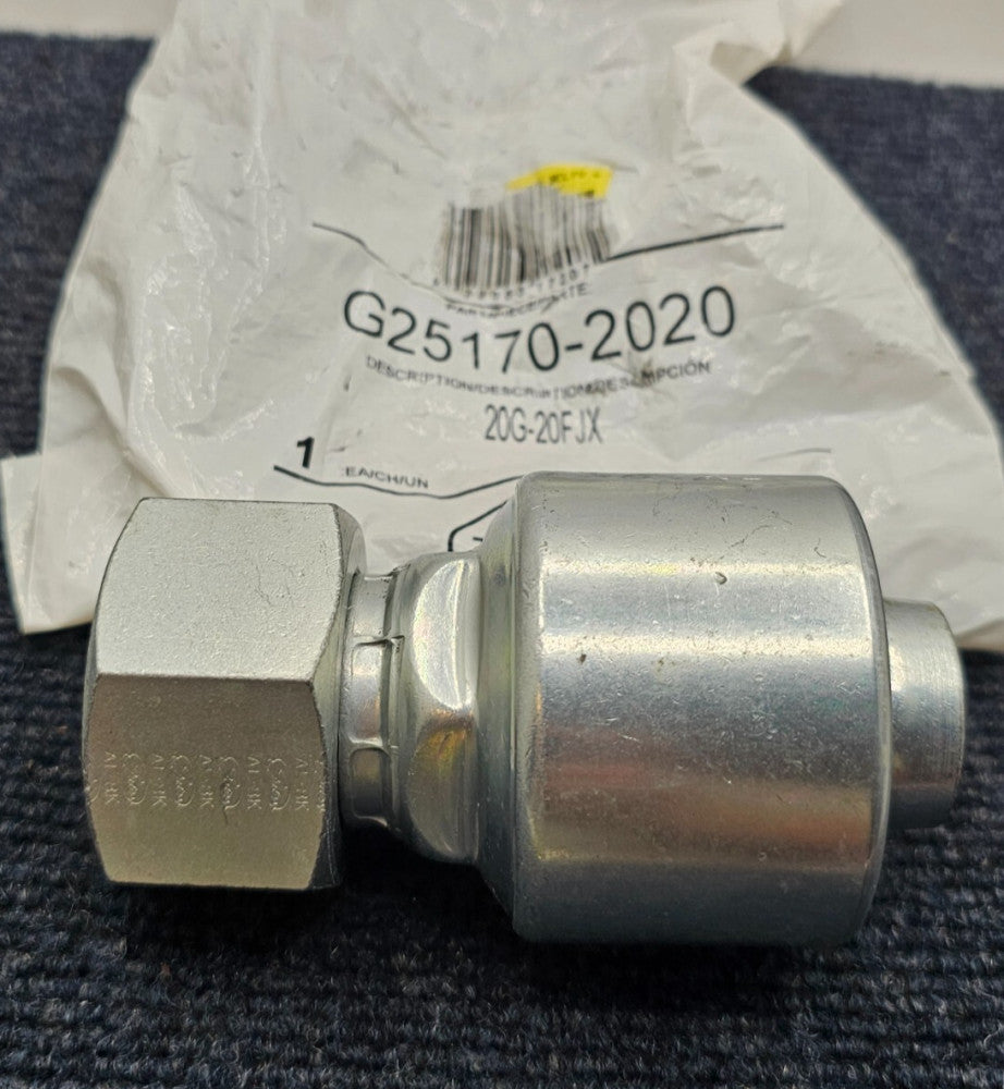 Gates 20G-20FJX G25170-2020: Hydraulic Hose Fitting Mega Crimp