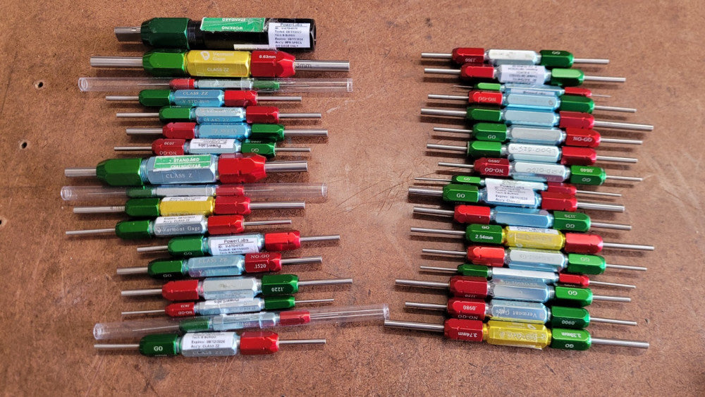 Lot of 34 Vermont Gage Go - NoGo Gages