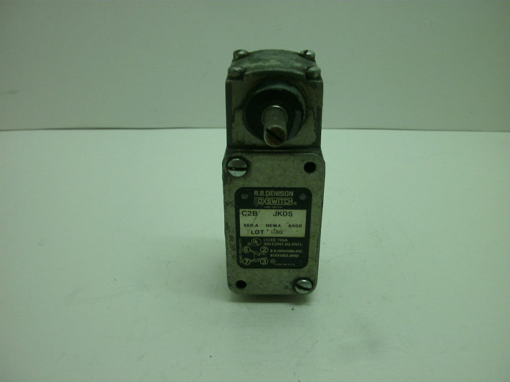 R.B.DENISON C2B JKO5 SERIES A LIMIT SWITCH NEMA A600 LOT 1180 196A 