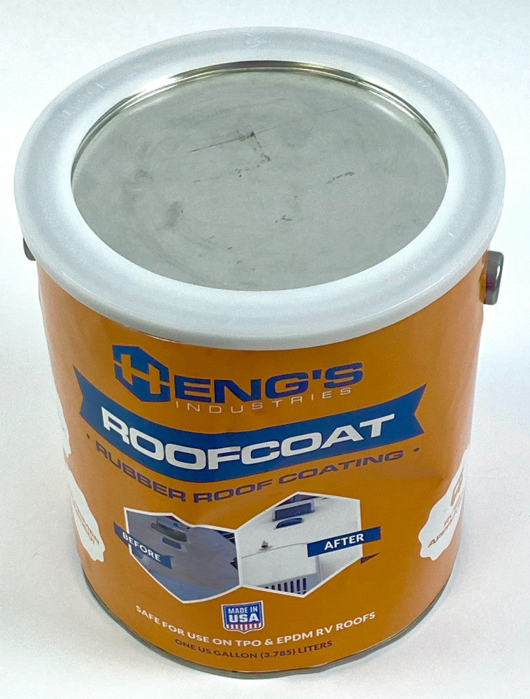 Hengs White Rubber Roof Coating 1 Gallon