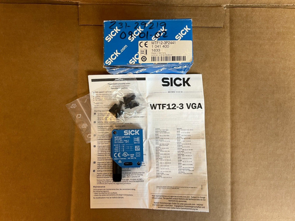SICK WTF12-3P2441, PHOTOELECTRIC PROXIMITY SENSOR, MAKE OFFER!