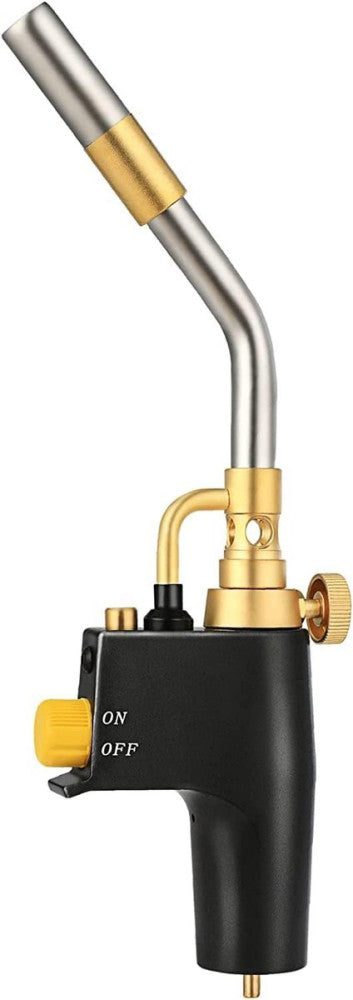 Propane Torch Head, High Intensity Trigger Start with Self Silver 
