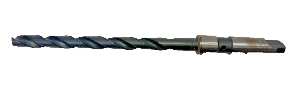 GEORGE WHALLEY DRILL BIT MORSE TAPER #3 41-64", OAL 12-7/8"