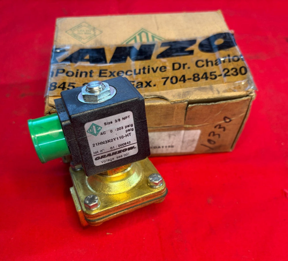 GRANZOW SOLENOID VALVE 21HN3K0Y110-HT 3/8 NPT 115 VOLTS 60 HZ