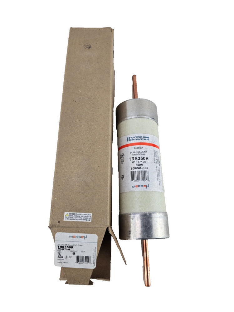 Ferraz Mersen TRS350R Fuse, Rk5 Class, Trs-R Series, Time-Delay, 350A, 600V