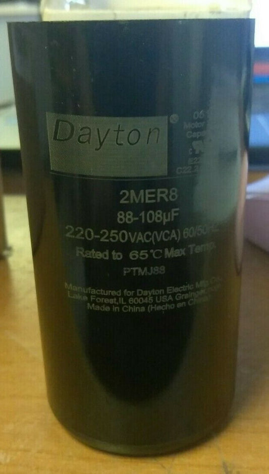 (5) NEW DAYTON Motor Start Capacitr,88-108 ,220-250V 2MER8