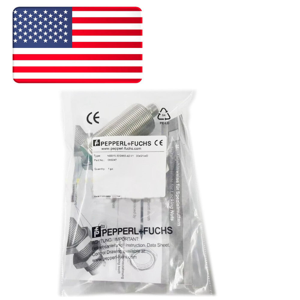 New In Box PEPEPRL+FUCHS NBB15-30GM60-A2-V1 Proximity Sensor US Stock