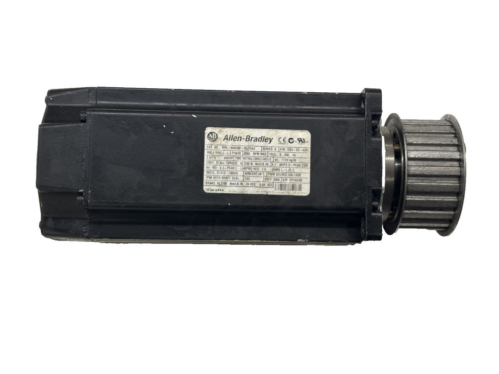 ALLEN BRADLEY MPL-B4540F-MJ24AA SERVO MOTOR SERIES A, 3 PHASE, 3000 RPM MAX