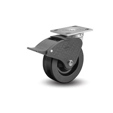 Albion 16Tm04201st 4" X 2" Non-Marking Phenolic Swivel Caster, Total Lock