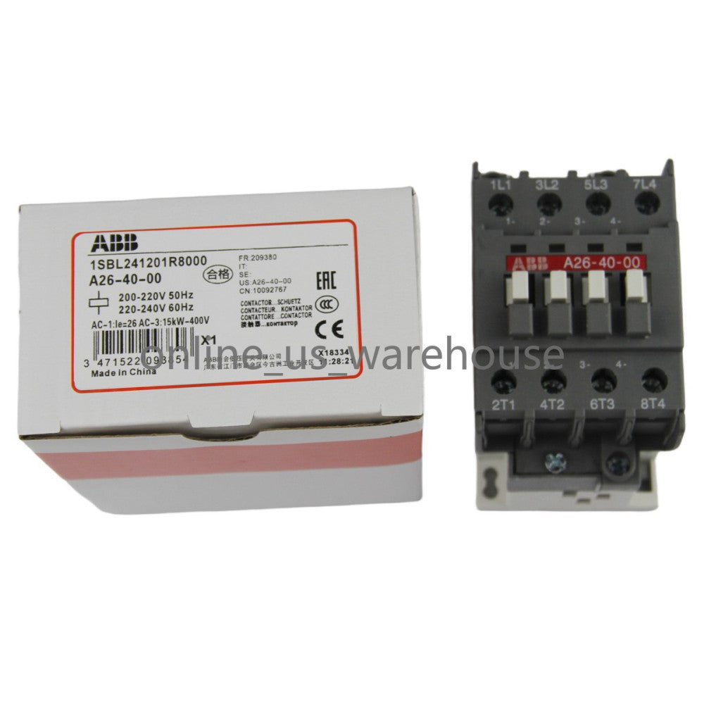 One Brand New ABB A26-40-00 220V Contactor