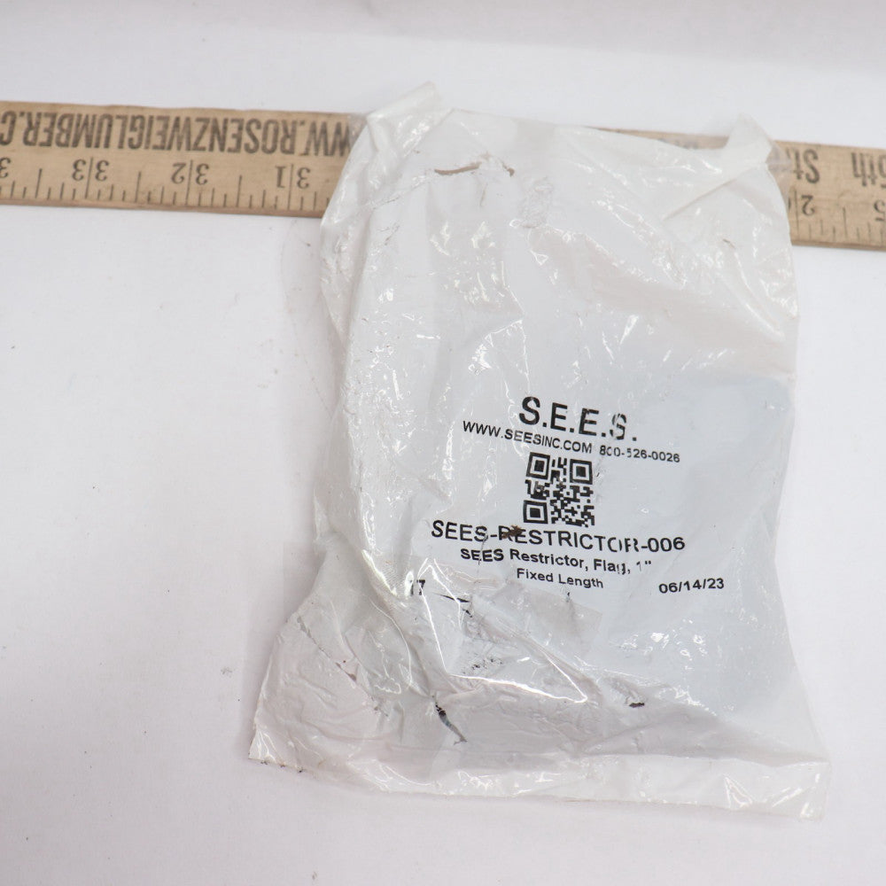 Sees Elevator Door Restrictor Flag Black 1" 006