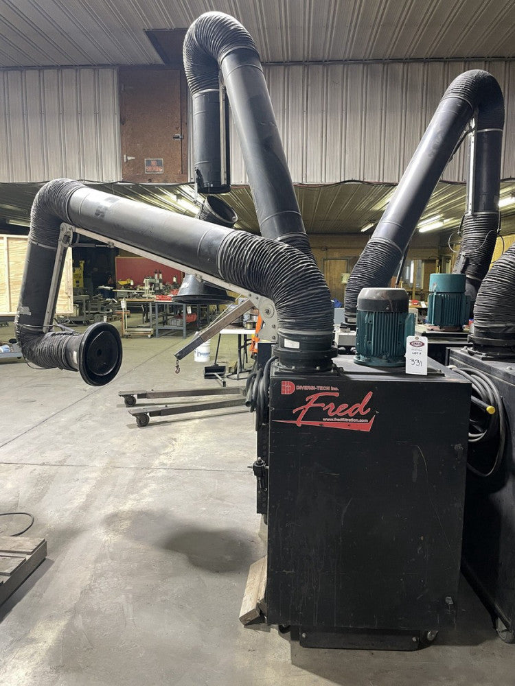 Diversi-Tech Dual Arm Portable Welding Fume Extractor/Filter 7.5HP 230/460V 3PH