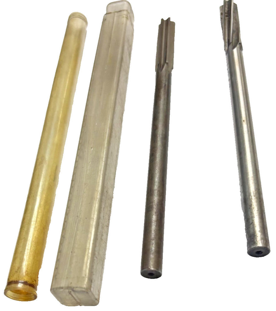 HSS CHUCKING REAMER LOT OF 2 .4365" DIA. 7" OAL 6 FLUTE RH HIGH SPEED STEEL